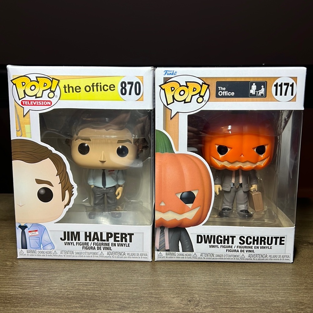 Funko POP! The Office Bundle, Jim Halpert 870 Dwight Schrute 1171